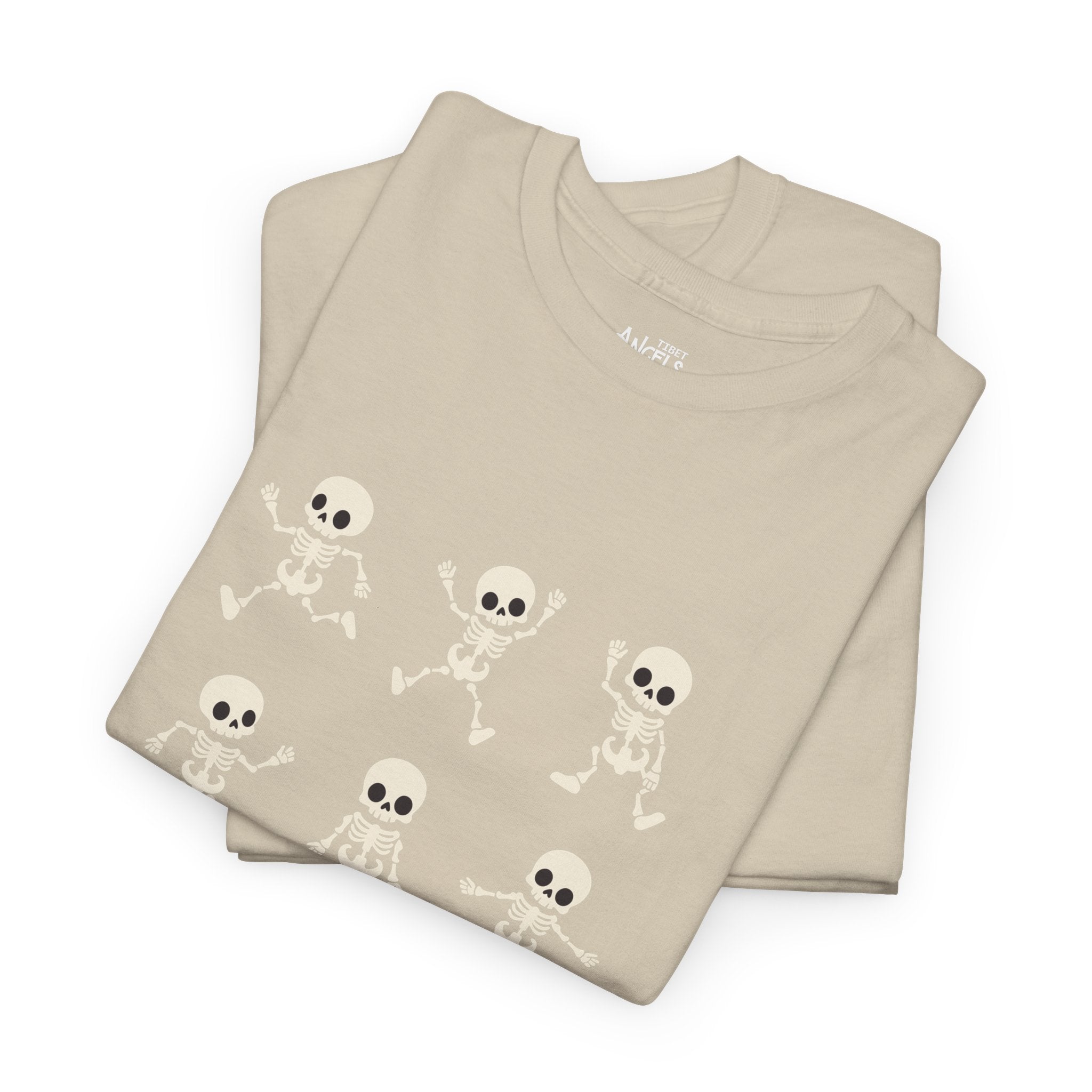 Skeleton Dance Tee — Cute Skull Dance Pattern T-Shirt