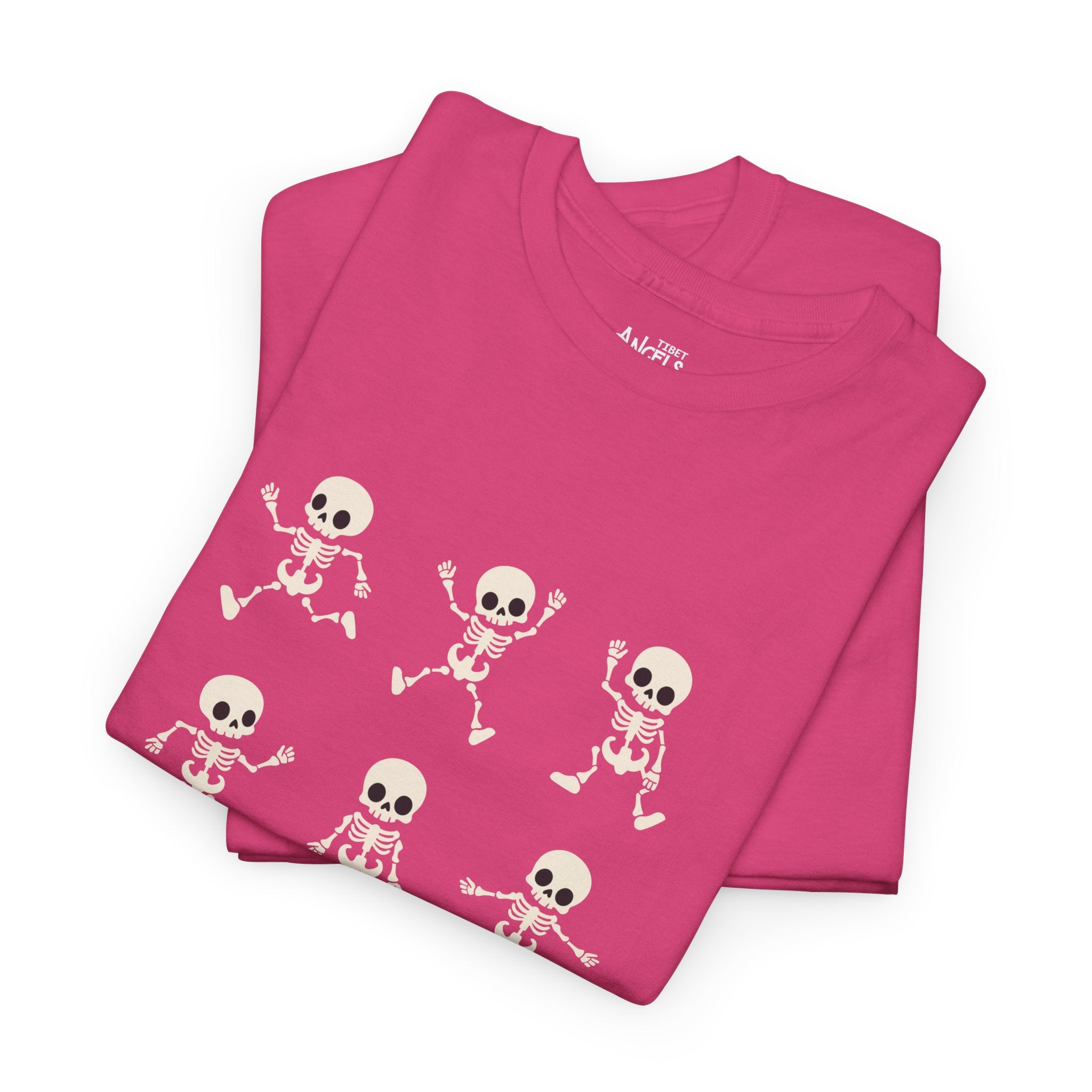 Skeleton Dance Tee — Cute Skull Dance Pattern T-Shirt