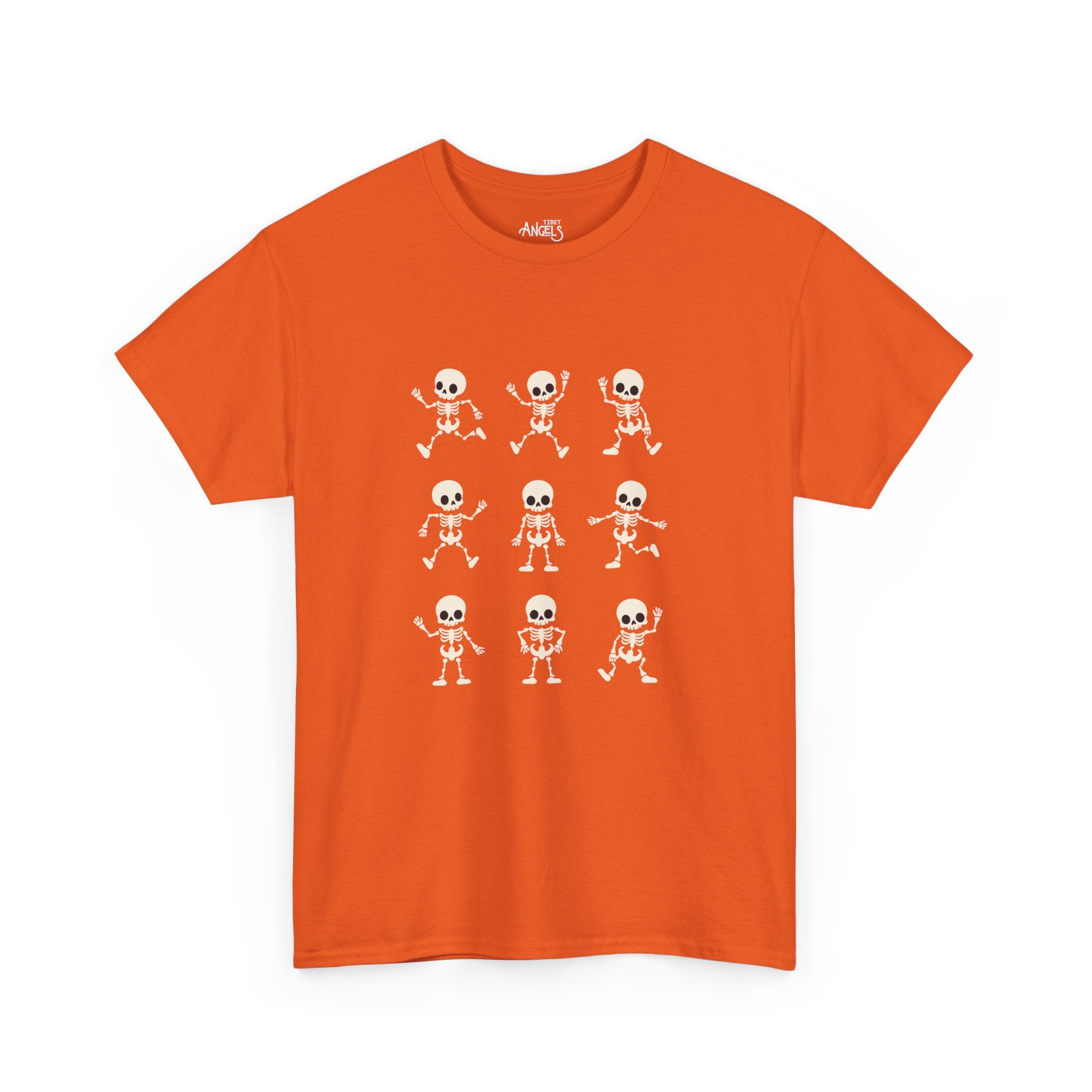 Skeleton Dance Tee — Cute Skull Dance Pattern T-Shirt