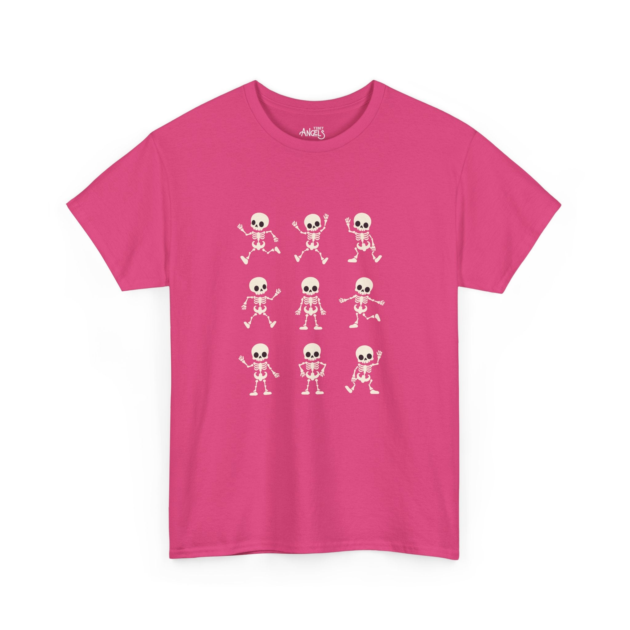 Skeleton Dance Tee — Cute Skull Dance Pattern T-Shirt