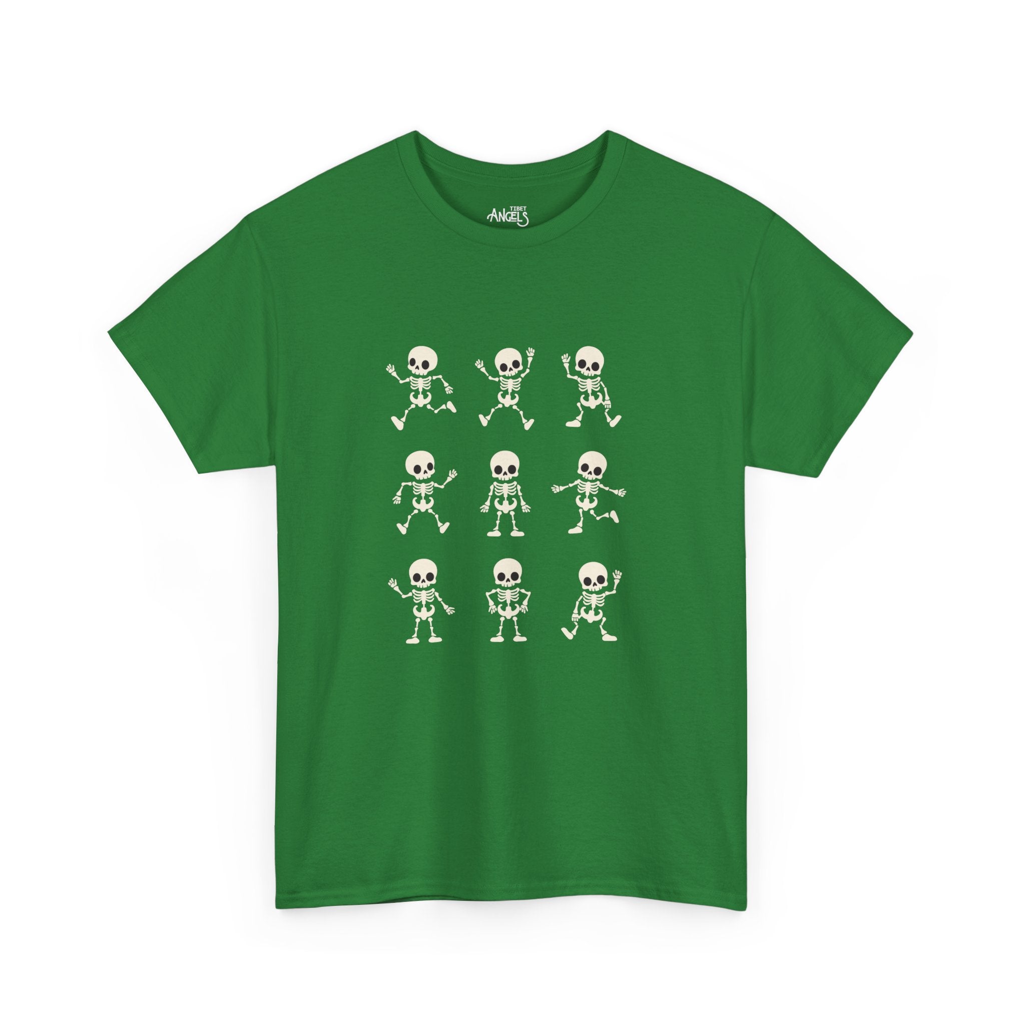 Skeleton Dance Tee — Cute Skull Dance Pattern T-Shirt