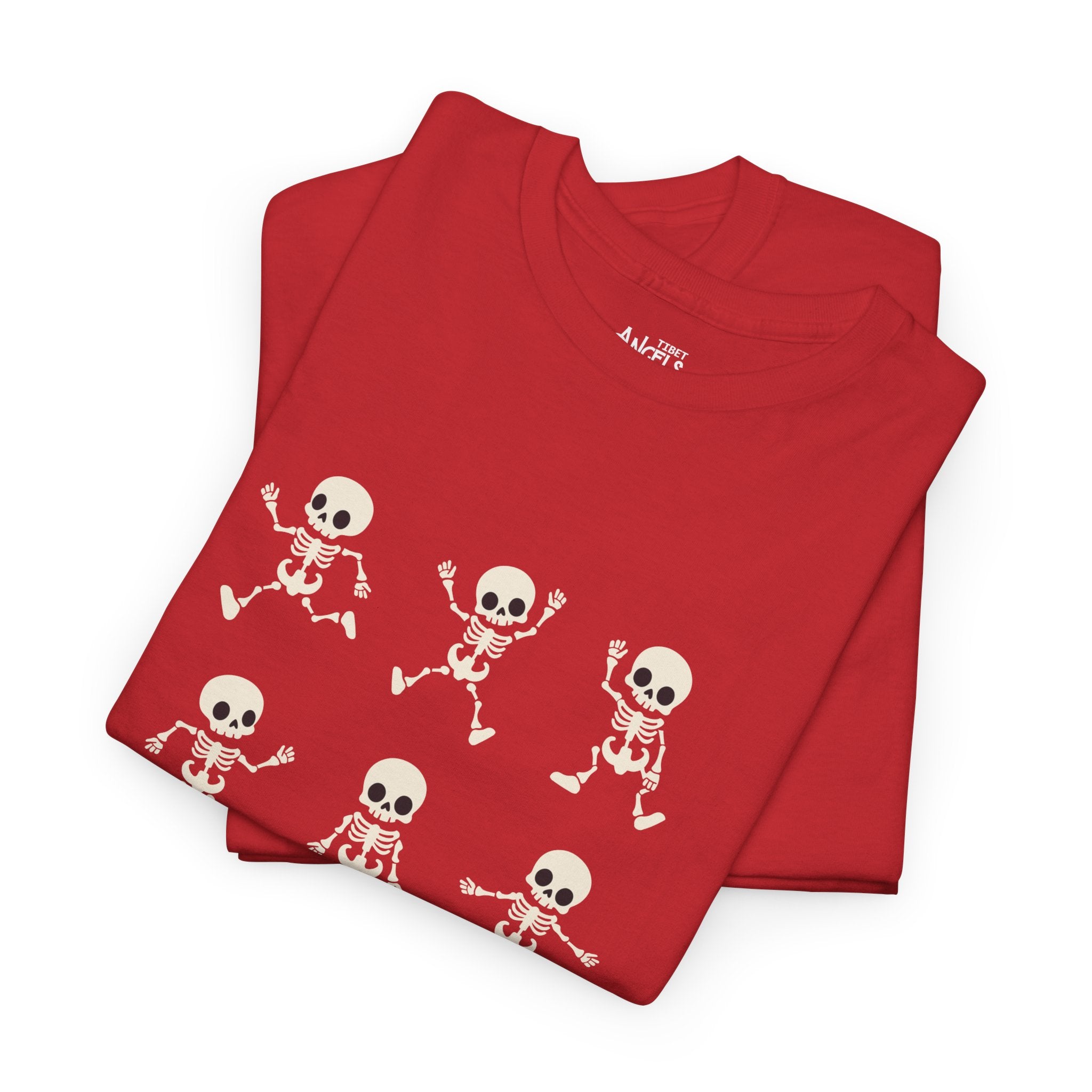 Skeleton Dance Tee — Cute Skull Dance Pattern T-Shirt