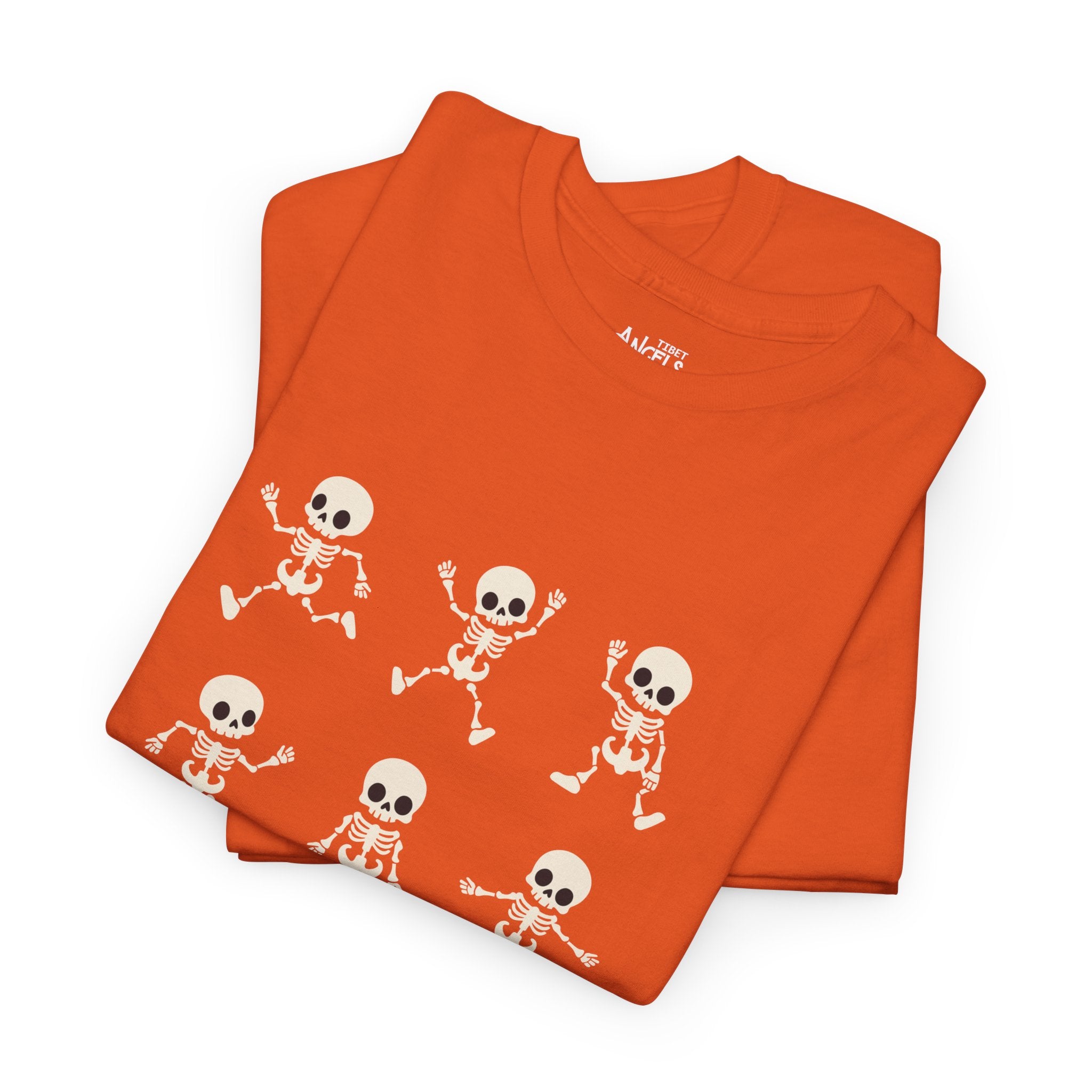 Skeleton Dance Tee — Cute Skull Dance Pattern T-Shirt