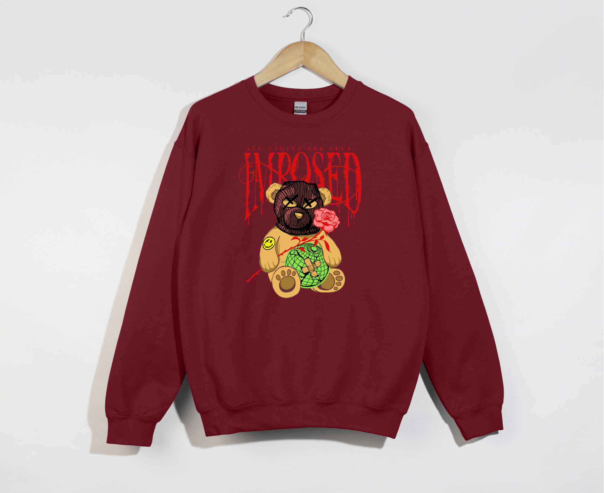 I’m Rosed-Graphic Bear Sweatshirt